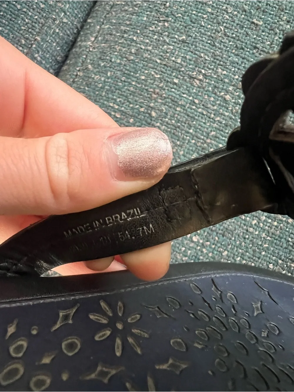 Tory Burch Black Logo Thong Sandals